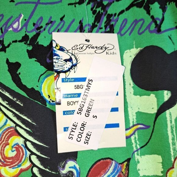 NWT Ed Hardy Graphic Kids Shirt - Picture 7 of 11